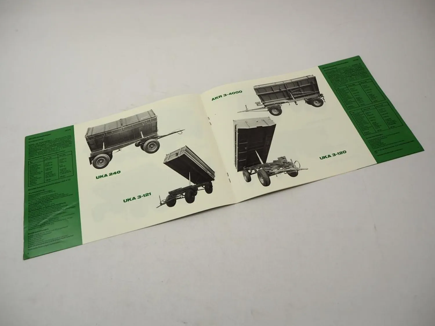 Original Prospekt Unsinn Record Ackerwagen- u. Landwirtschaftskipper Programm