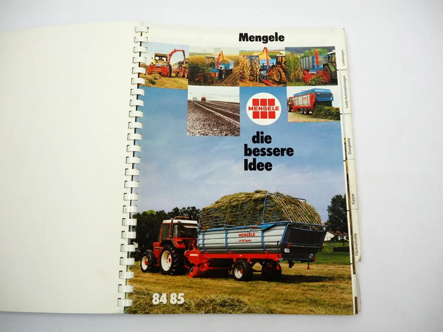 Original Prospektheft ca. 23 Prospekte Mengele Landtechnik Produktprogramm 1984