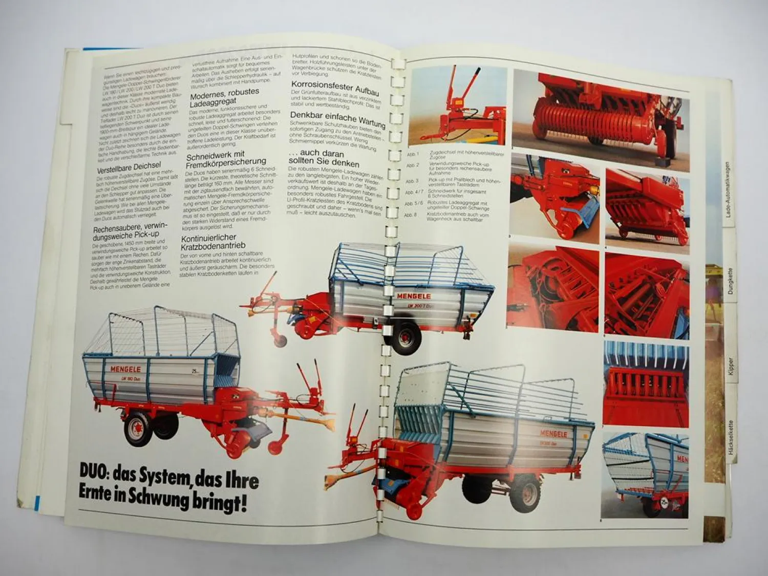 Original Prospektheft ca. 23 Prospekte Mengele Landtechnik Produktprogramm 1984