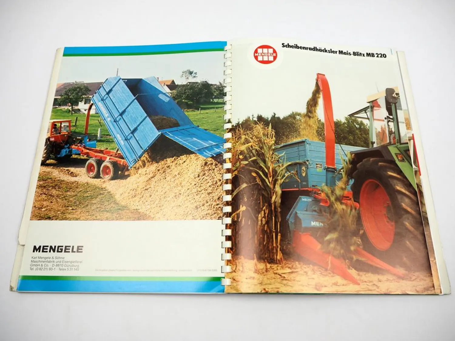 Original Prospektheft ca. 23 Prospekte Mengele Landtechnik Produktprogramm 1984