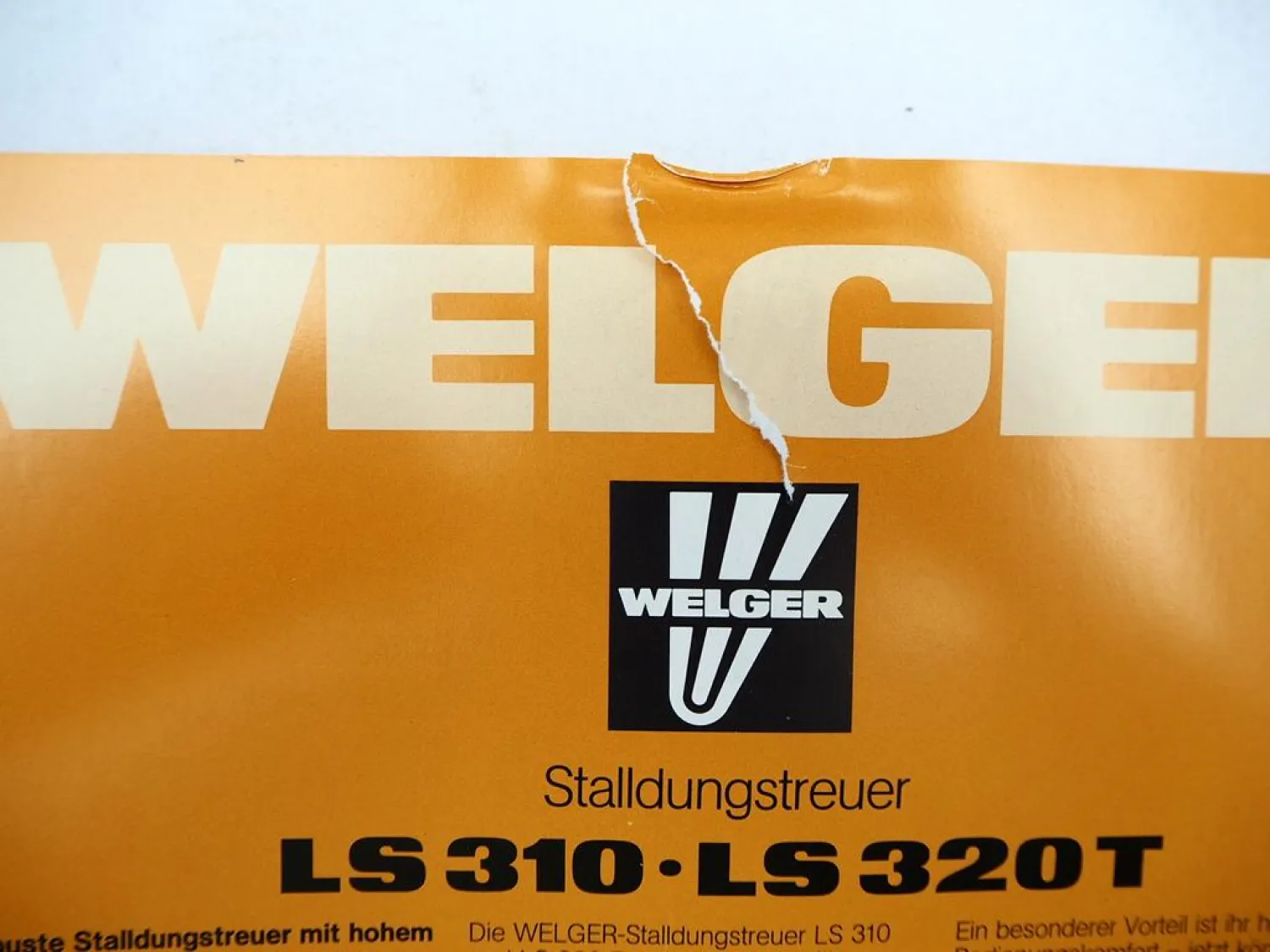 Original Prospektmappe m. 20 Prospekten Welger Verkaufsprogramm Landtechnik 1982