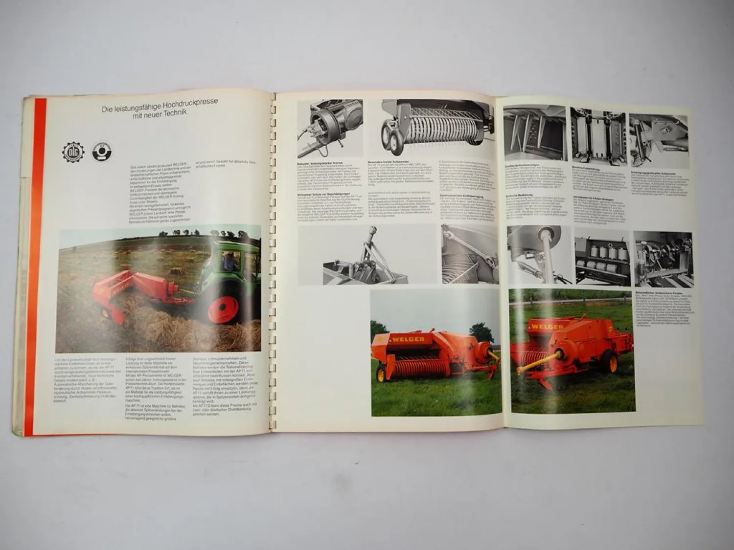 Original Prospektmappe Preisliste Welger Verkaufsprogramm Landtechnik 1981