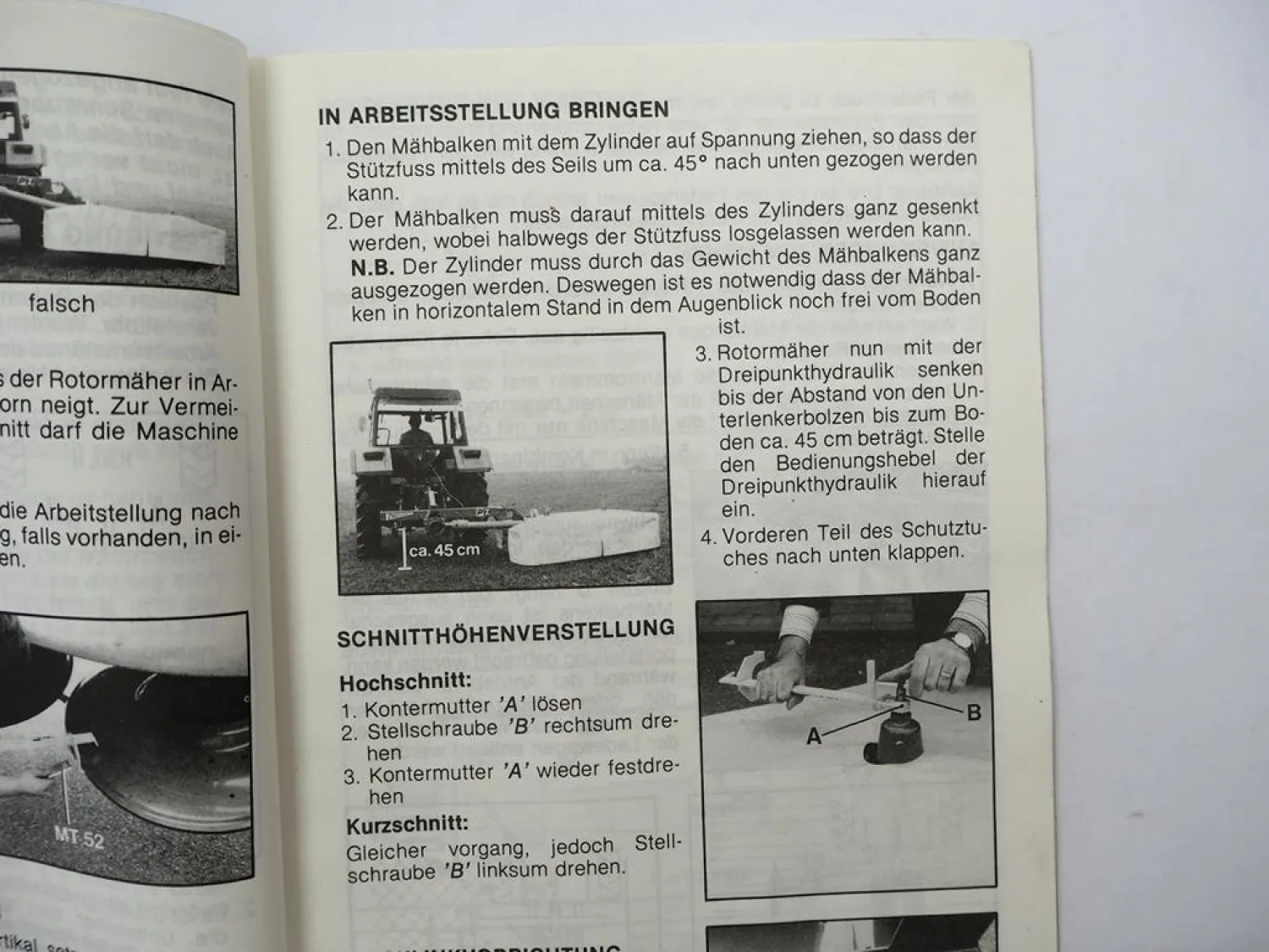 Original PZ Zweegers CM185H Rotormäher Betriebsanleitung Ersatzteilliste