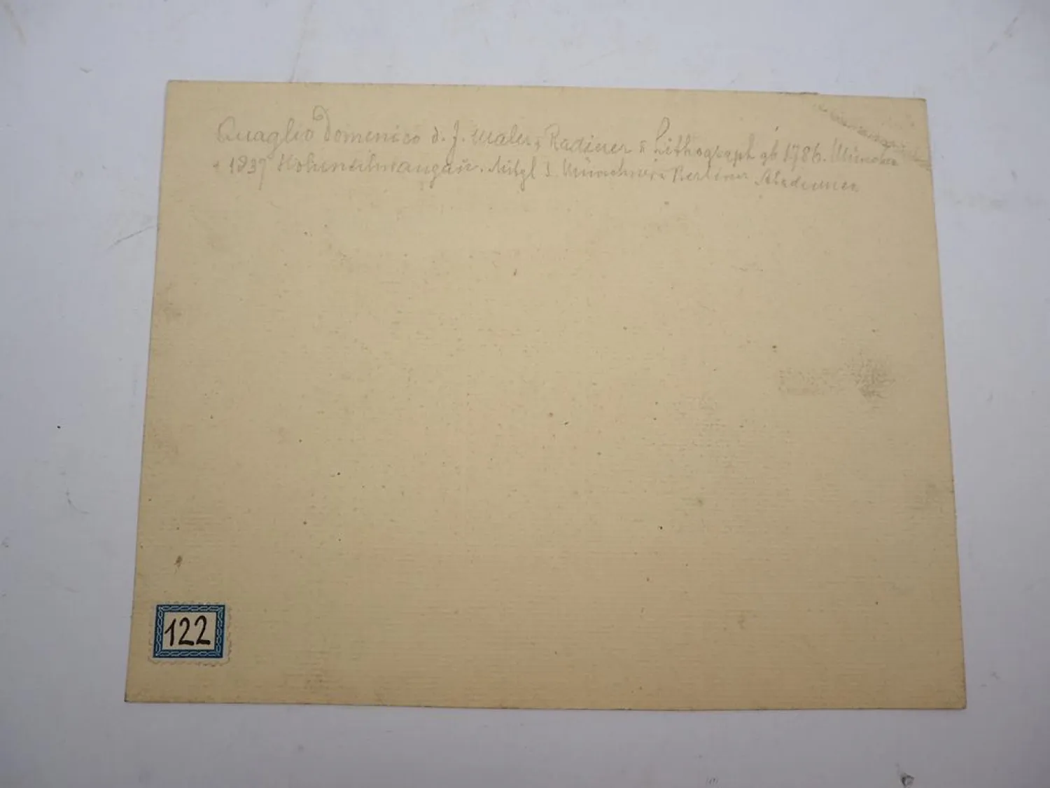 Original Radierung Domenic Quaglio St. Michaelskirche München ca. 1830