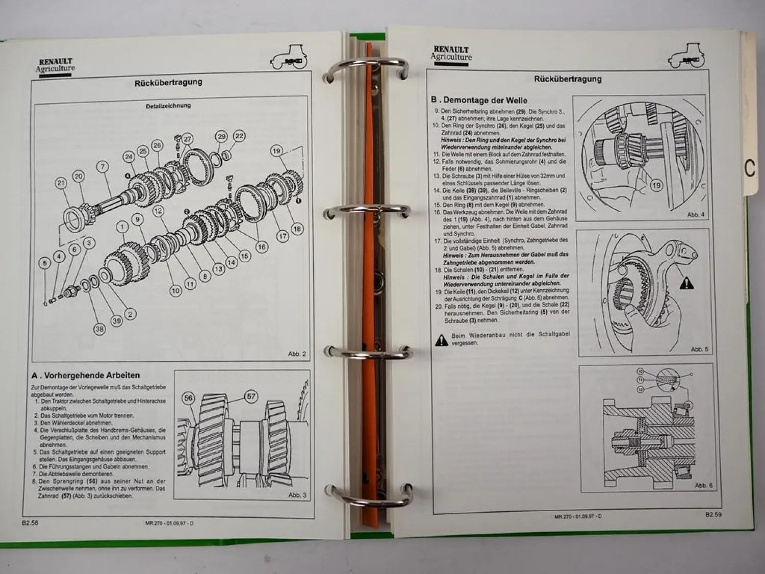 Original Renault Ares 710 720 Traktor Werkstatthandbuch Reparaturanleitung 1997