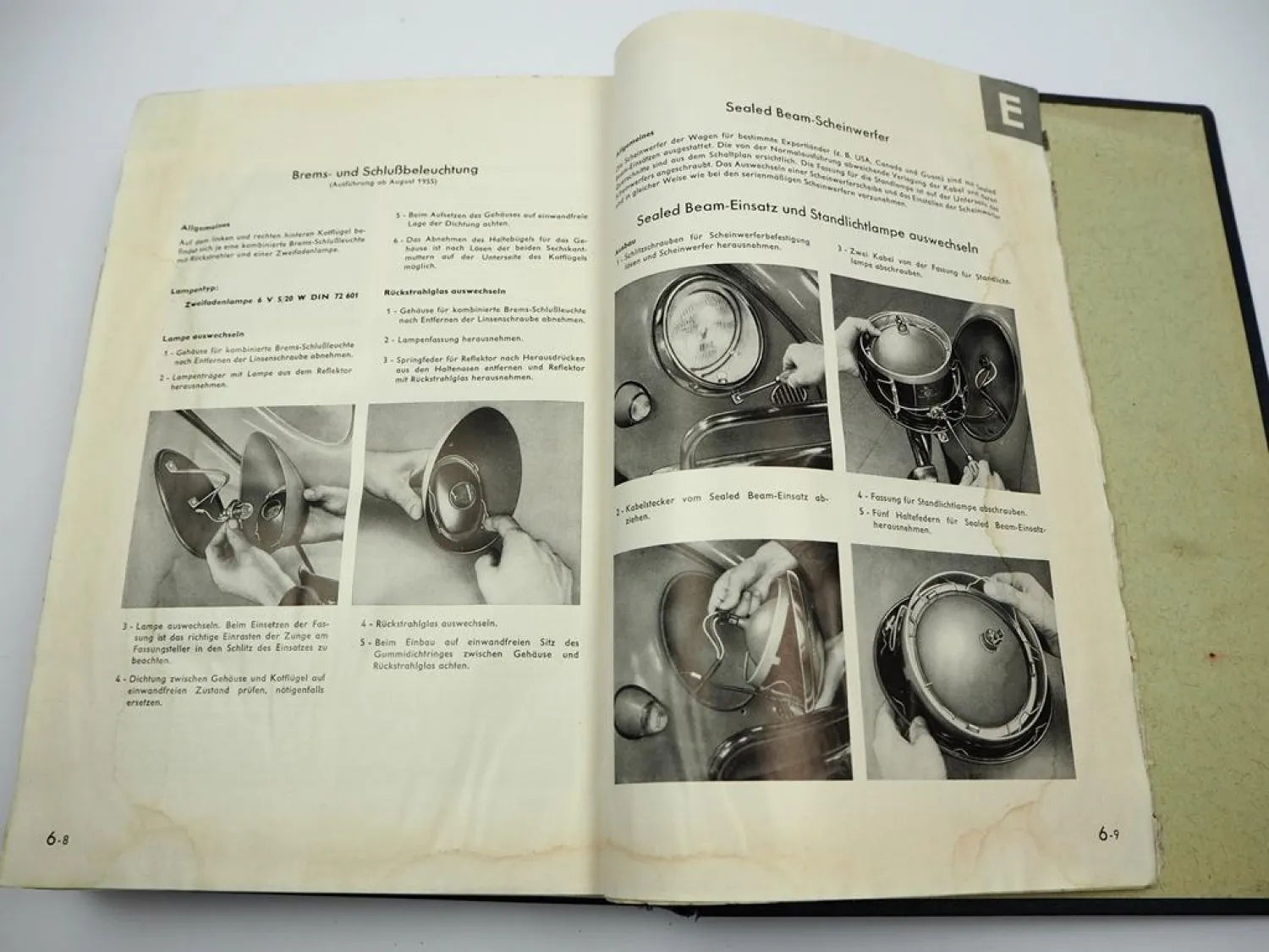 Original Reparaturleitfaden VW Käfer Typen 11 14 15 Werkstatthandbuch 1952/57