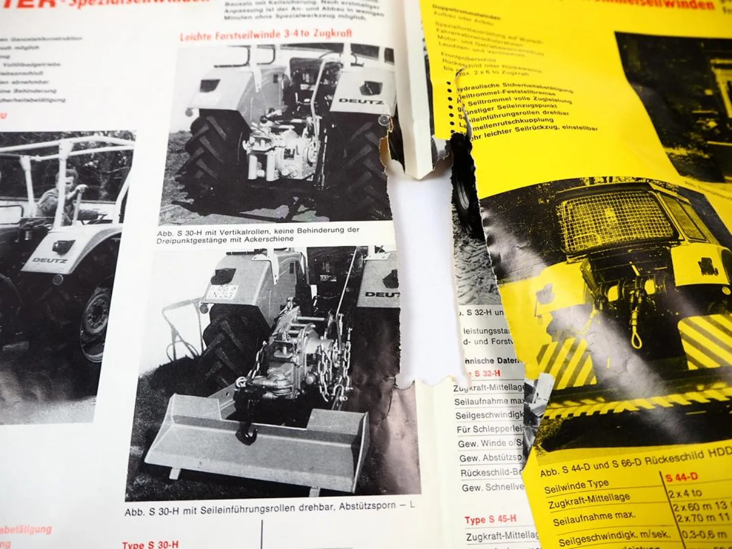 Original Ritter S66 S30 Seilwinde f. Schlepper Betriebsanleitung Ersatzteilliste