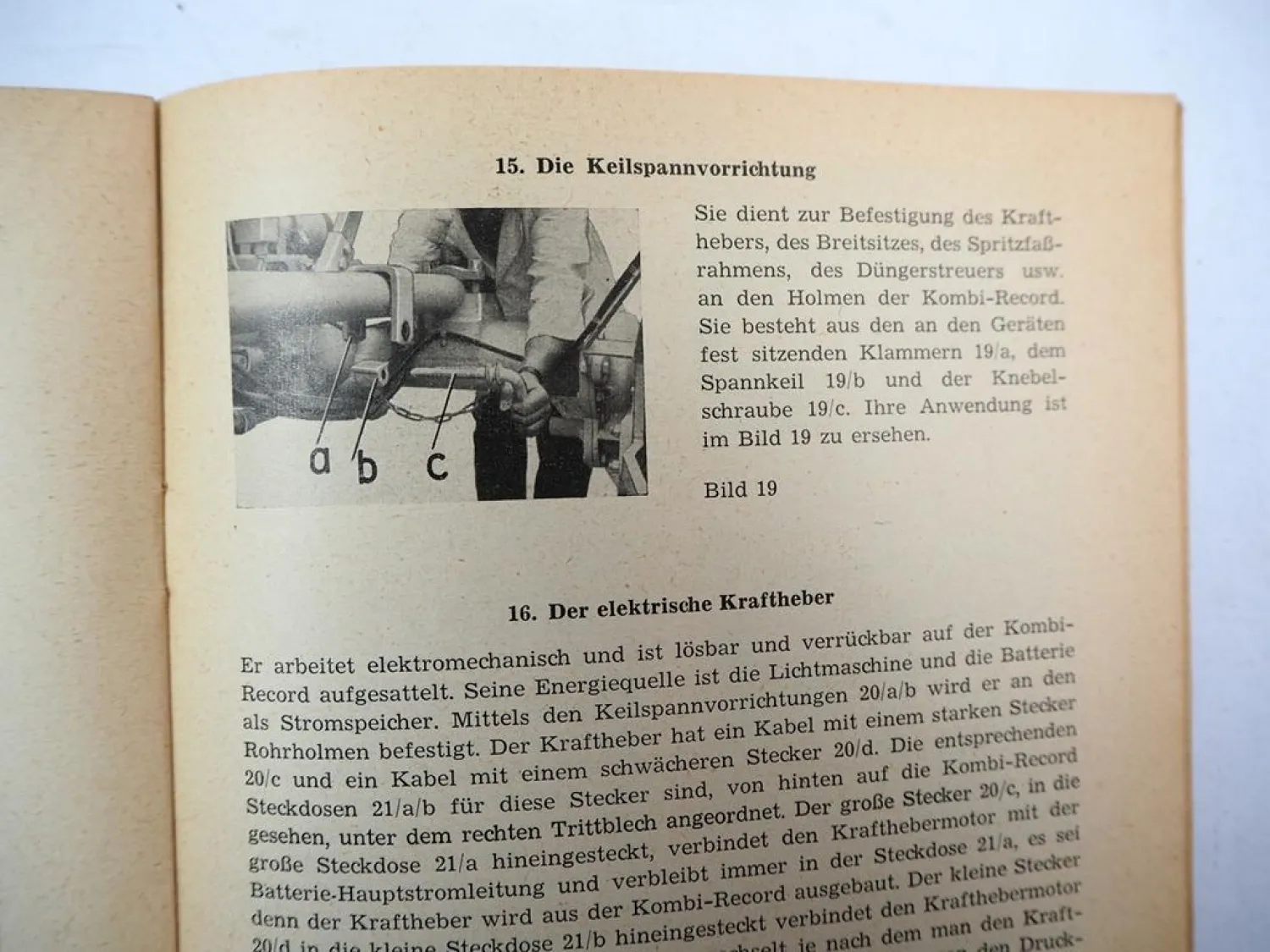 Original Schmotzer Mehrzweckgerät Kombi Record + Drillmaschine Betriebsanleitung