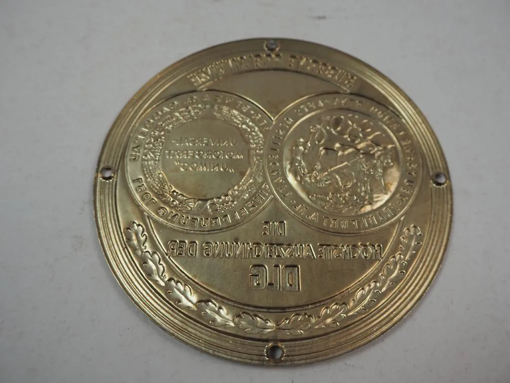 original silberne Preismünze DLG Unimog Mercedes Benz 1951 Durchmesser ca 10 cm