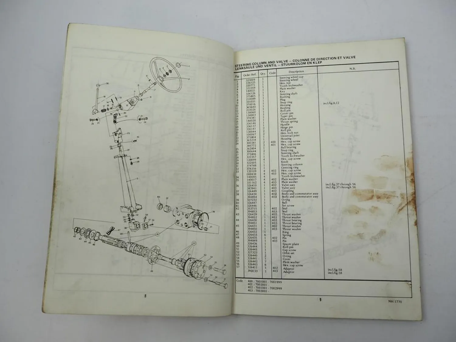 Original Sperry New Holland 1770 Feldhäcksler Ersatzteilliste Parts List 1975