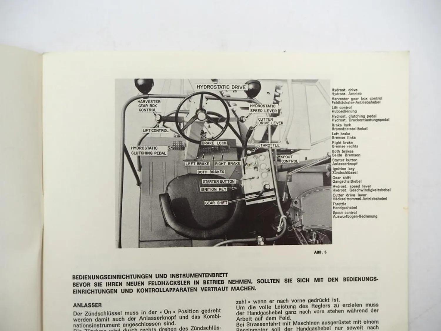 Original Sperry New Holland 1880 Feldhäcksler Betriebsanleitung Wartung 1972