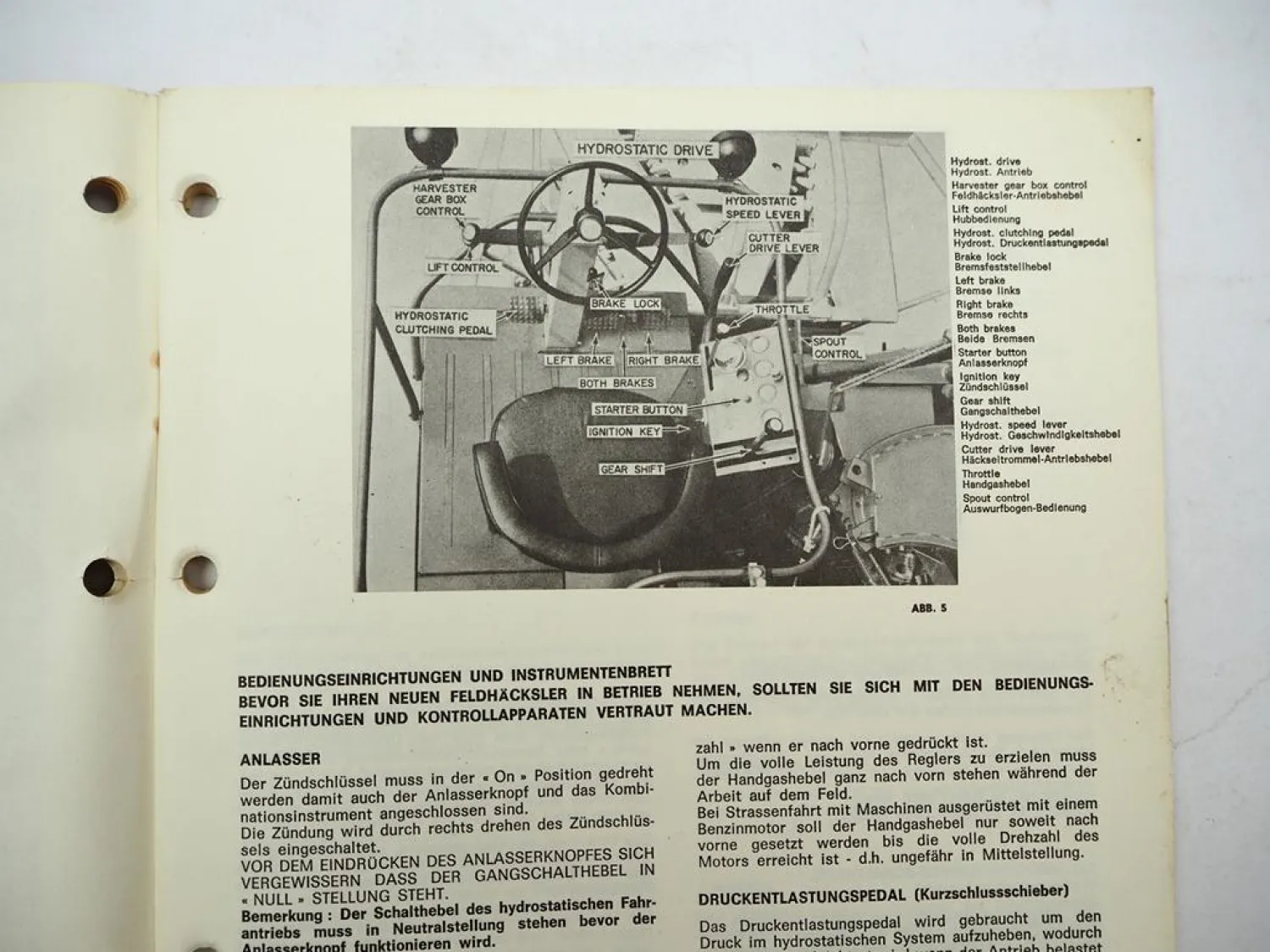 Original Sperry New Holland 1880 Feldhäcksler Betriebsanleitung Wartung 1974