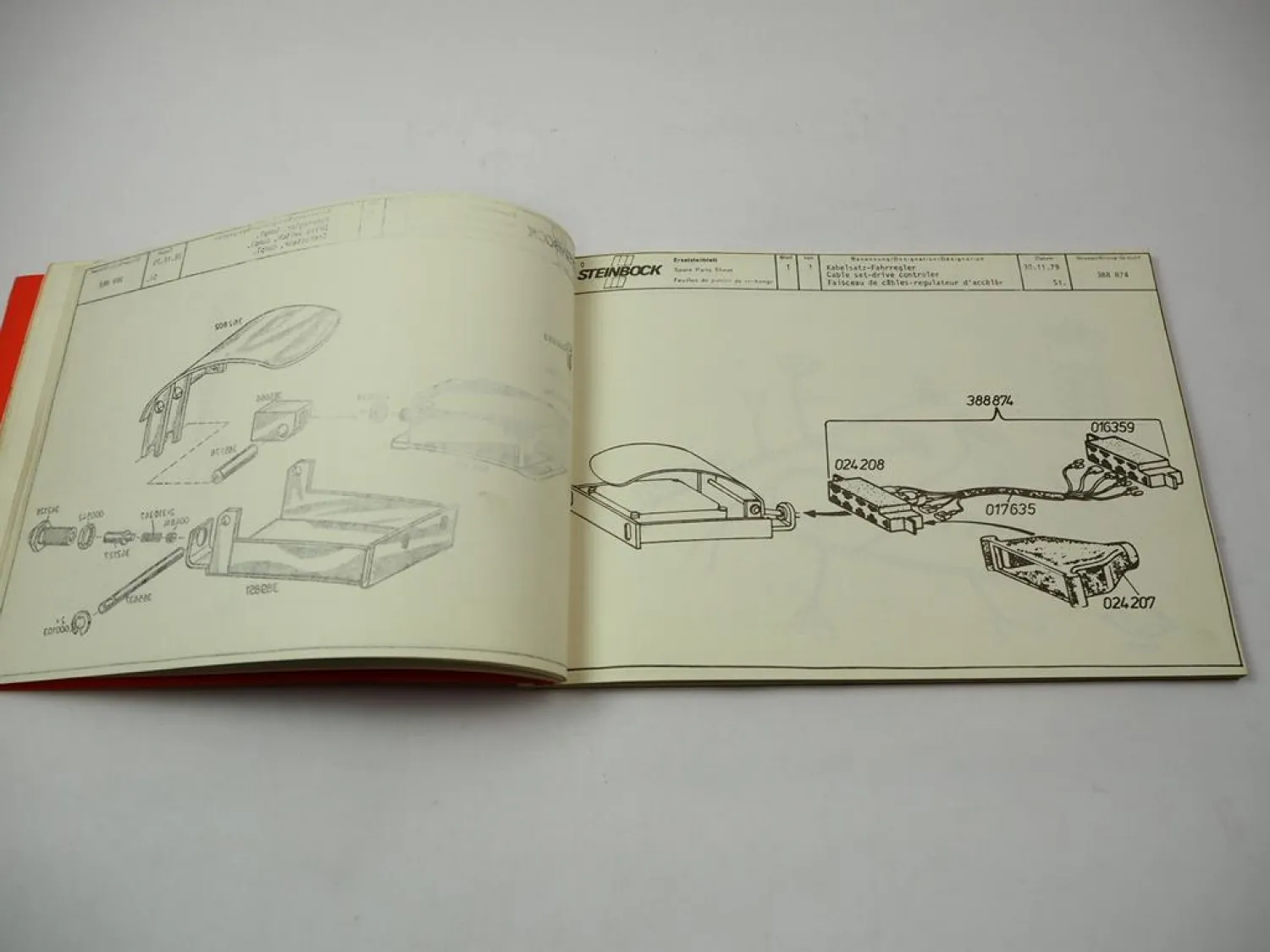 Original Steinbock EFG 1HC 320Z Elektrostapler Ersatzteilkatalog Spare Parts 79