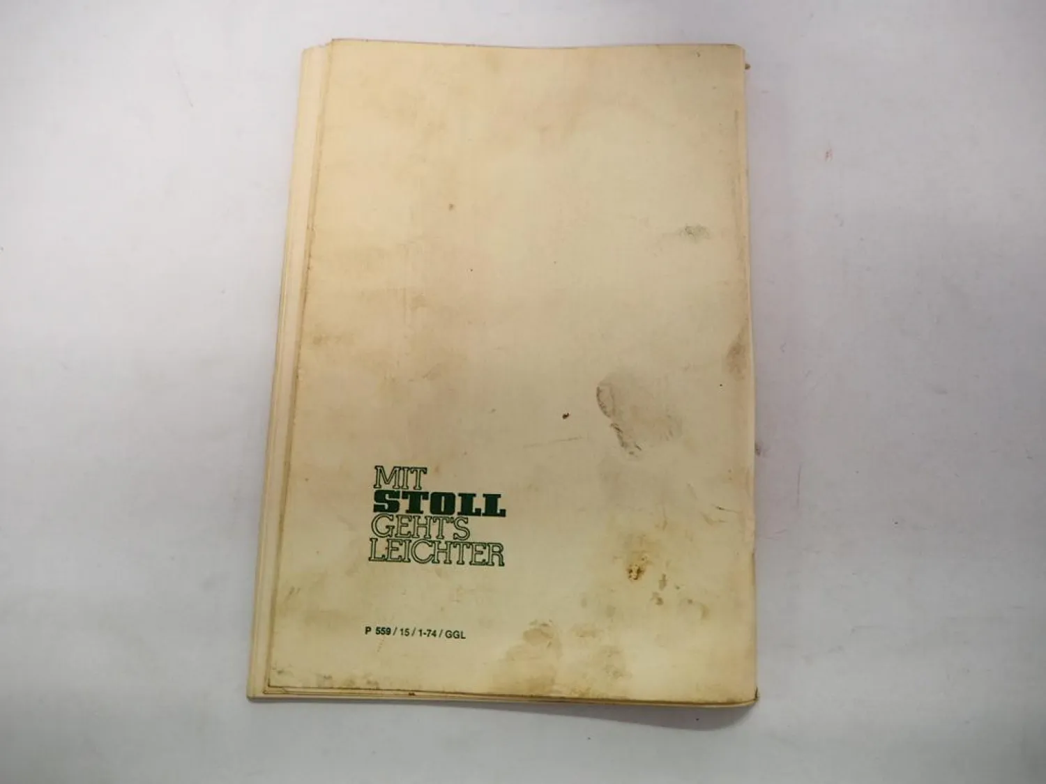 Original Stoll Frontlader Anbauanleitung Ersatzteilliste für Deutz Schlepper 1969