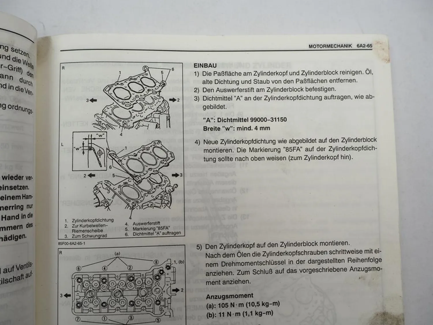 Original Suzuki Vitara SV620 Werkstatthandbuch 1995 / 96 Reparaturanleitung