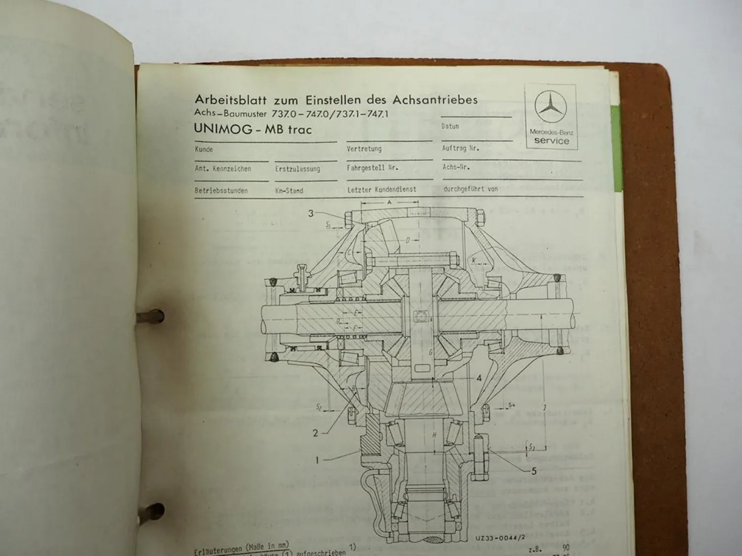 Original Unimog 403 406 413 424 425 435 MB-Trac 440 Service Information 1979/80