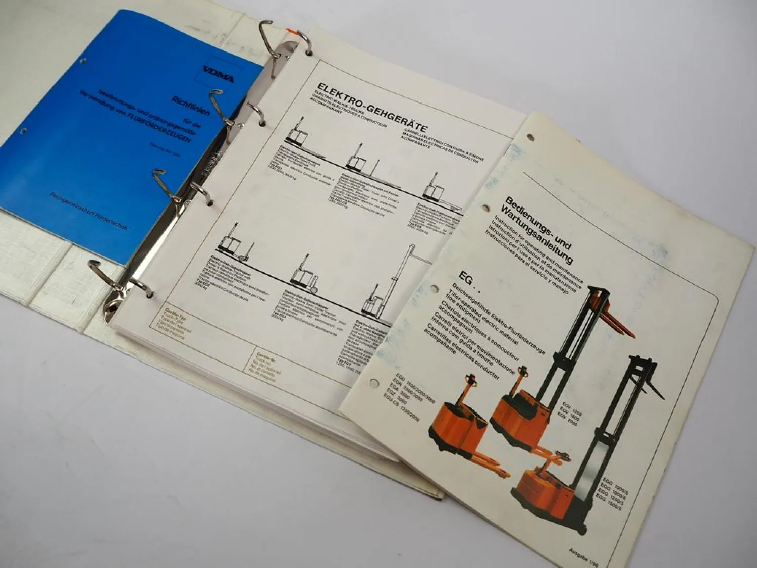 Original Wagner EGV EGU EGN EGA EGZ Betriebsanleitung & Ersatzteilliste 1990