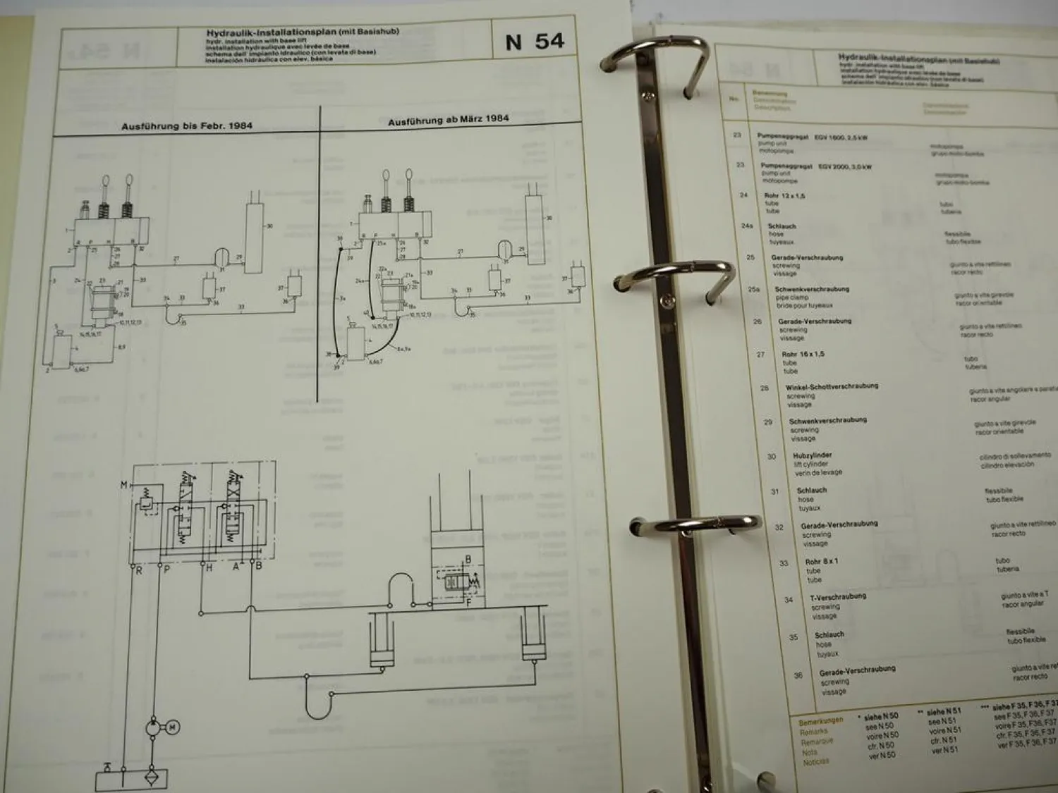 Original Wagner EGV EGU EGN EGA EGZ Hubwagen Betriebsanleitung Ersatzteilliste
