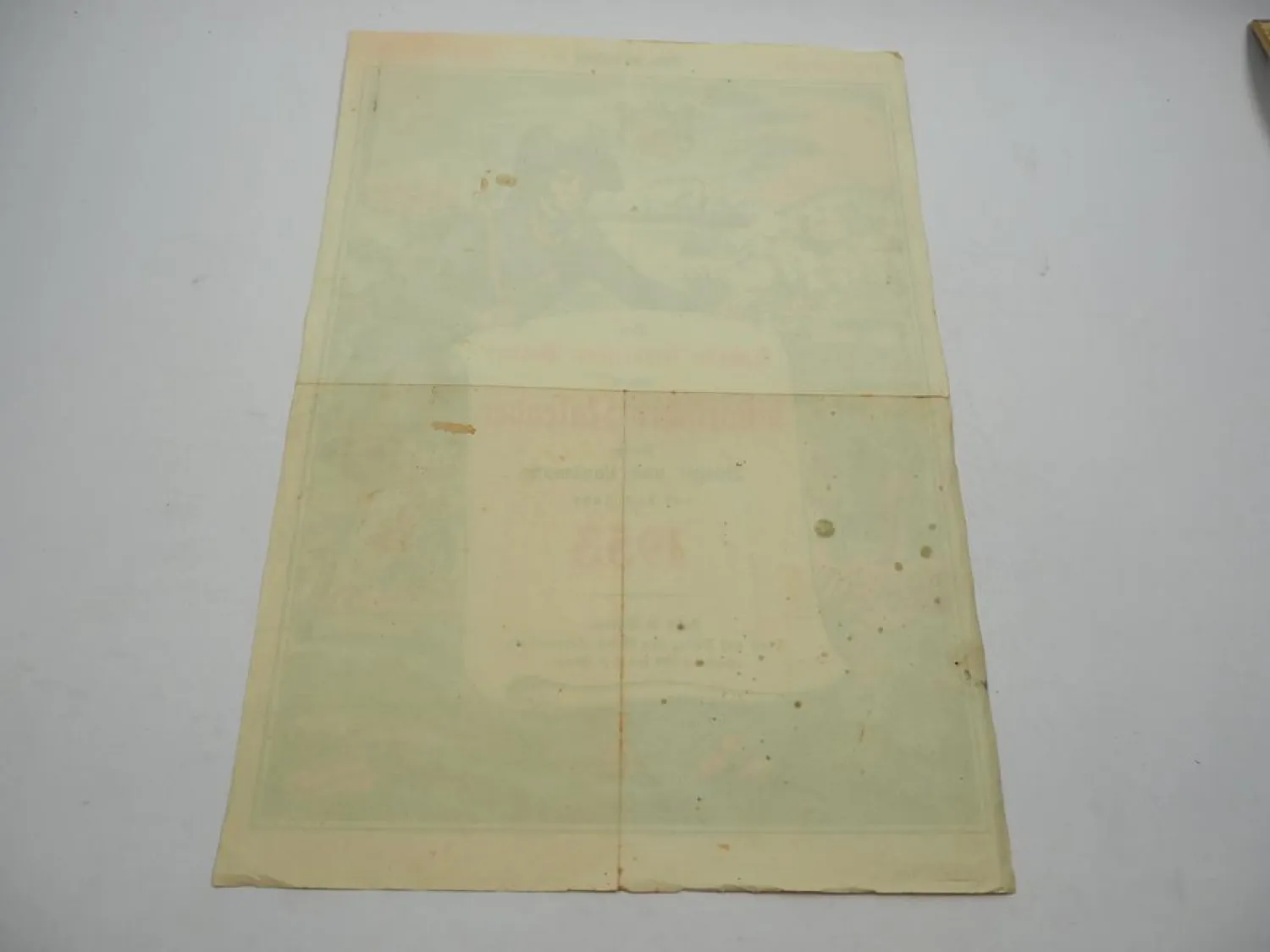 Original Werbeplakat der Lahrer Hinkenden Boten Histor.Kalender Lahr Baden 1953