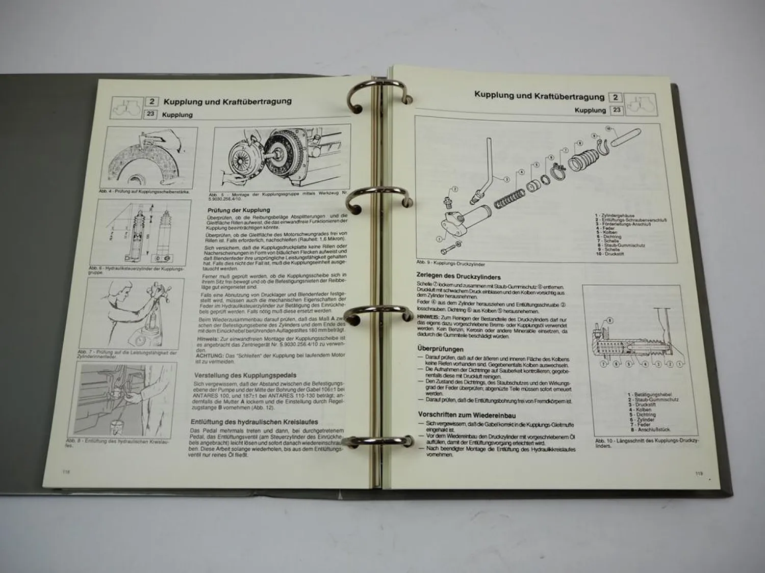 Original Werkstatthandbuch Same Antares 100 110 130 Instandsetzung Reparaturanleitung