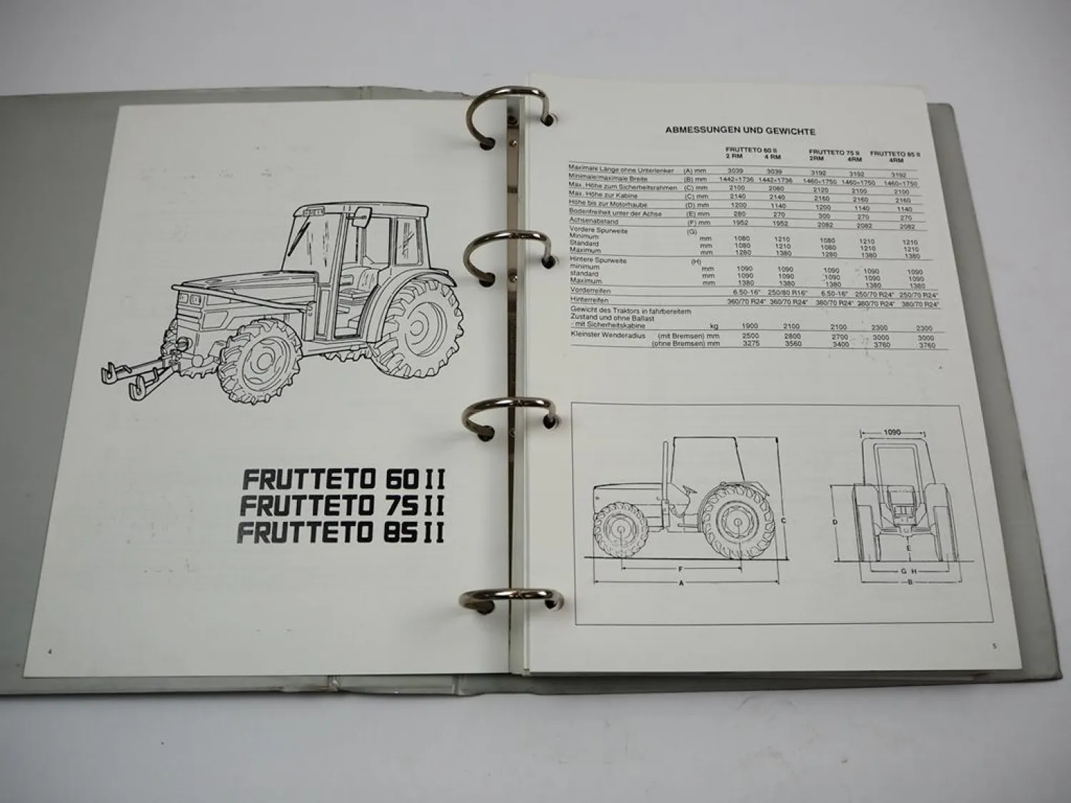 Original Werkstatthandbuch Same Frutteto 60 75 85 II Instandsetzung Reparaturanleitung