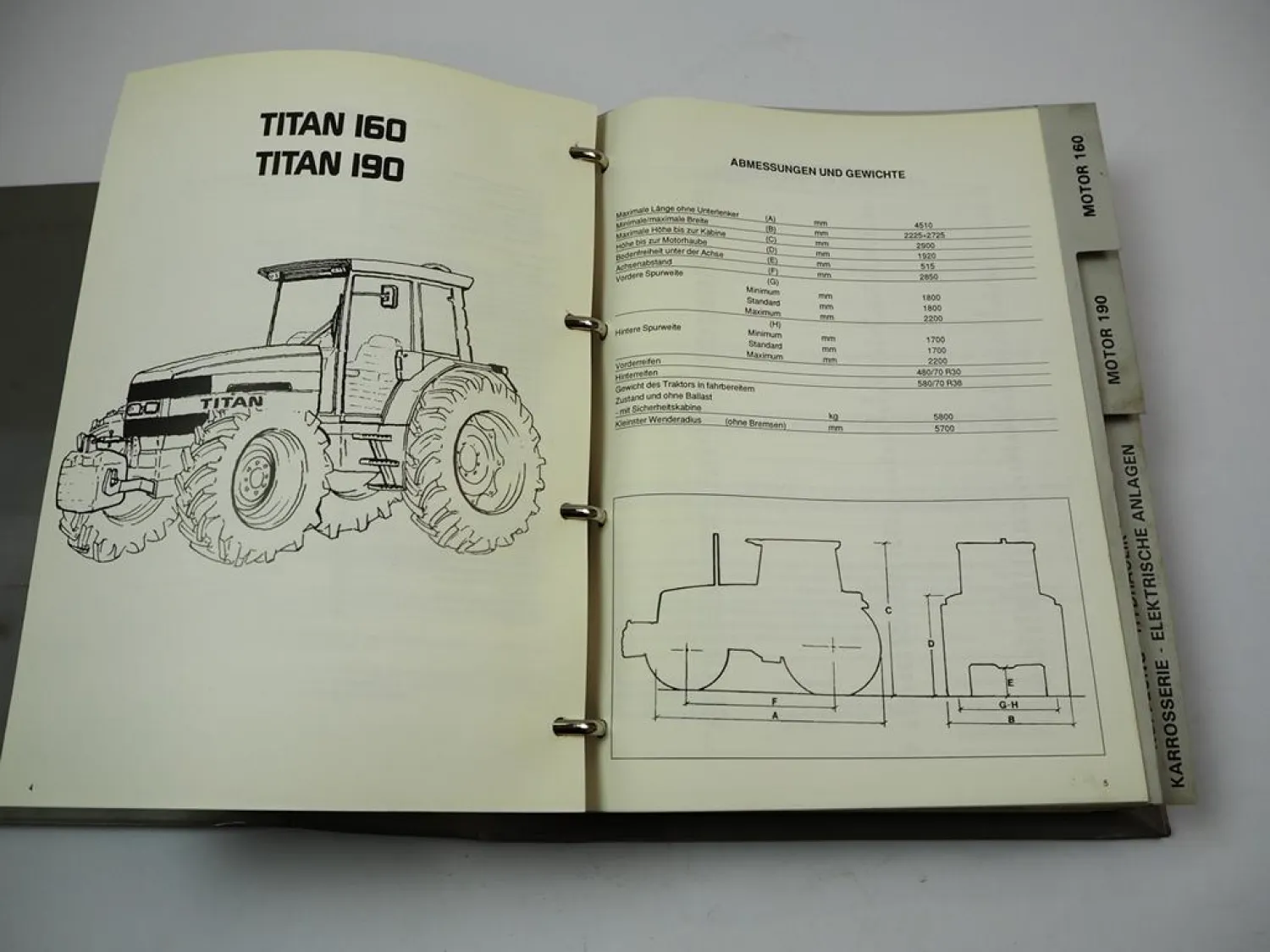 Original Werkstatthandbuch Same Titan 160 190 Traktor Instandsetzungsanleitung 1993