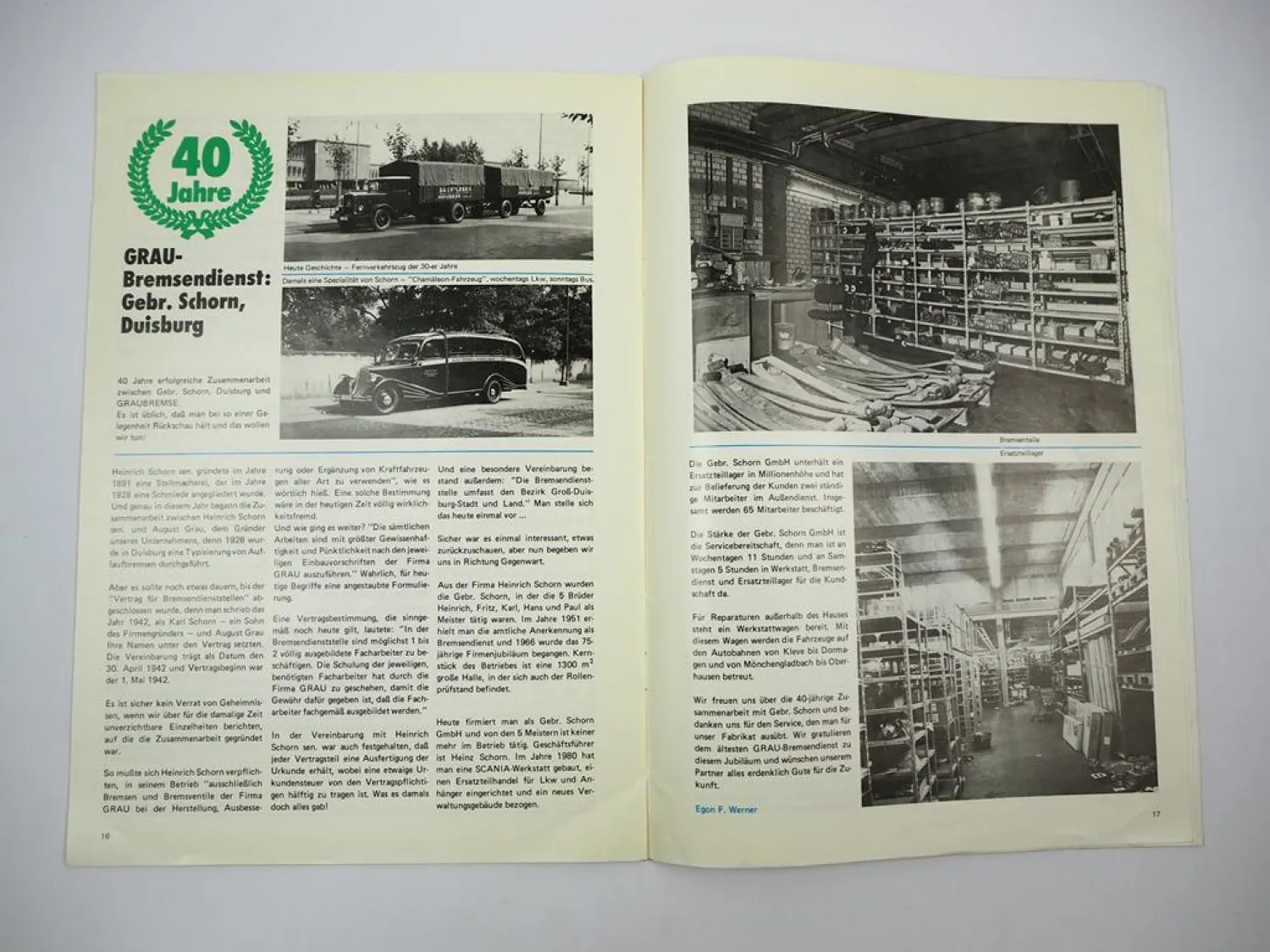 Original Werkszeitung Graubremse Ausgabe 3 von 1982 Bremsanlagen für LKW