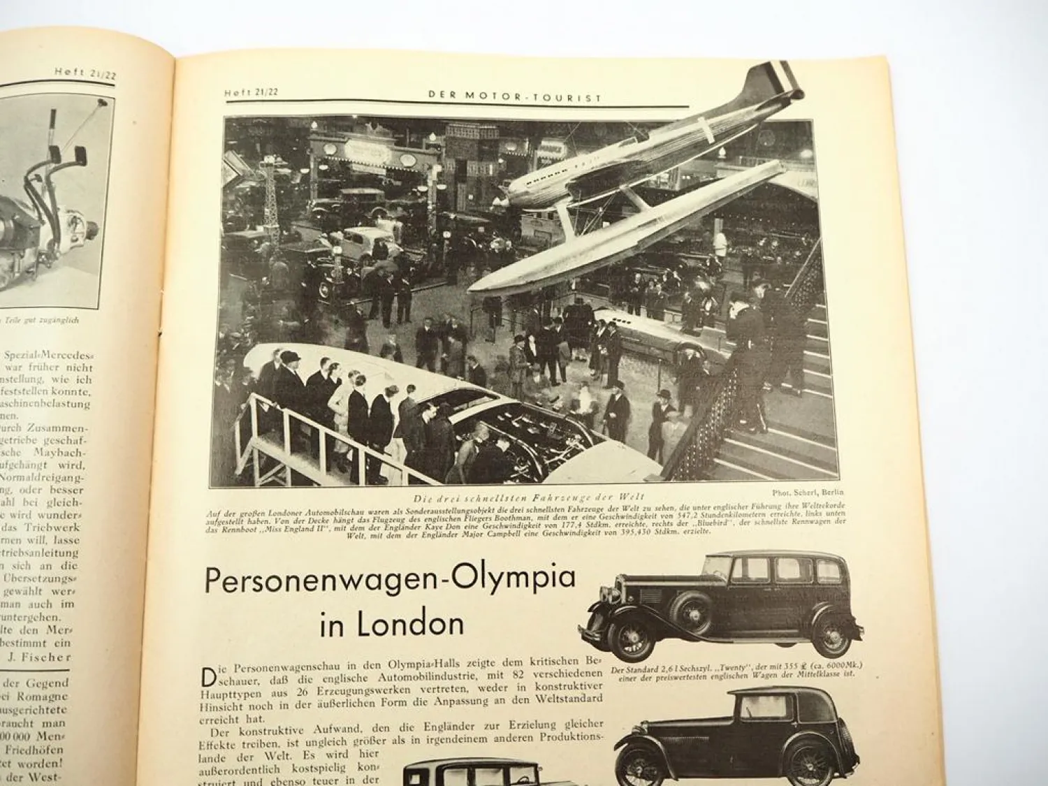 Original Zeitschrift Der Motor-Tourist Nr. 20 von 1931 DTC Motorrad PKW Flugzeug