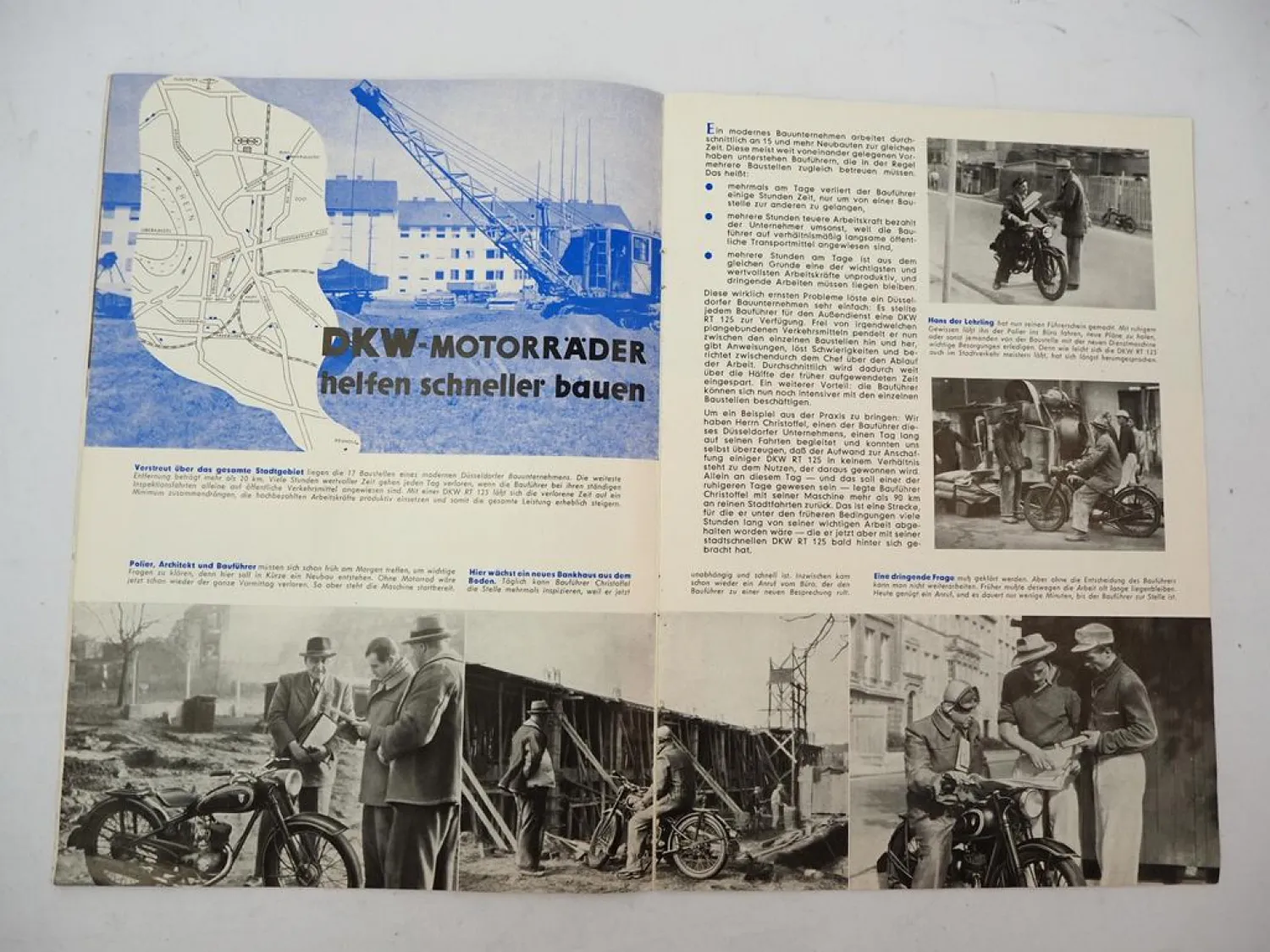 Original Zeitschrift DKW Nachrichten Nr. 22 1953 PKW Postbus Motorrad