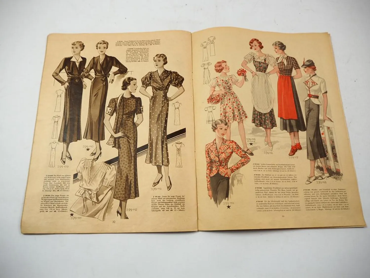 Original Zeitschrift Modenschau 1936 Damenmode