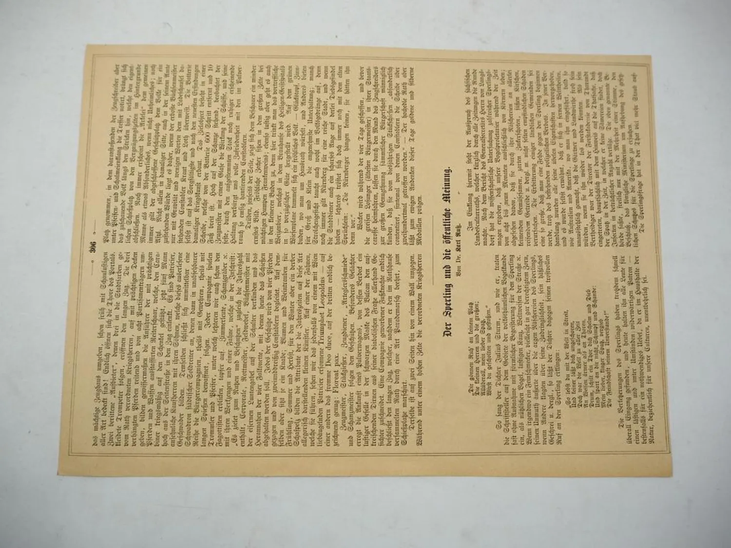 Original Zeitungsblatt Nürnberger Stückschiessen von 1671 Ausgabe 1879