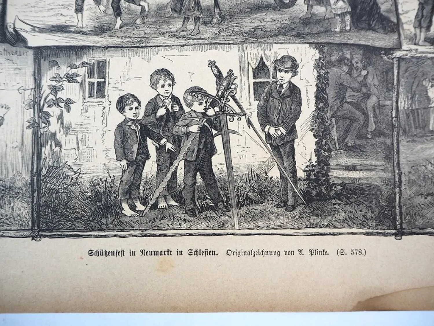 Original Zeitungsblatt Schützenfest in Neumarkt in Schlesien 1882