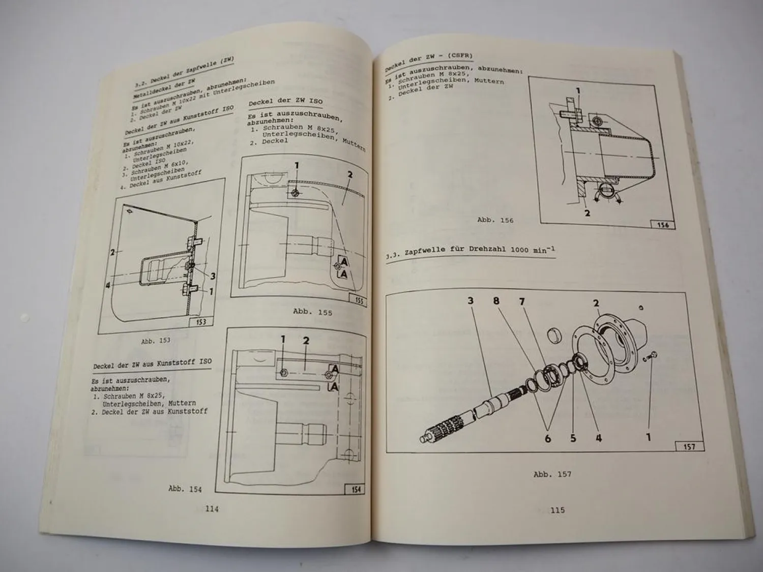Original Zetor 9520 9540 Schlepper Werkstatthandbuch 1992 Reparaturanleitung
