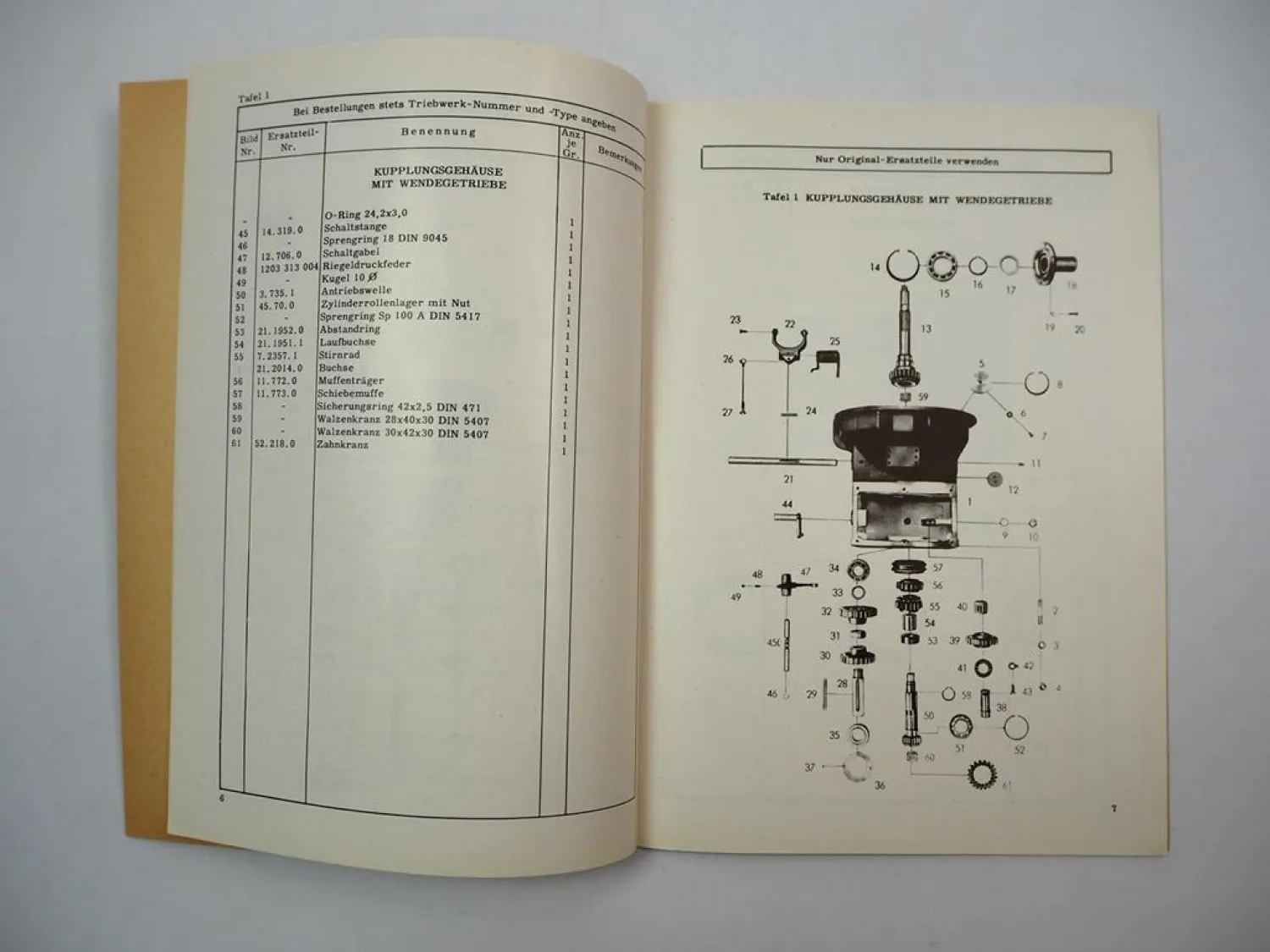 Original ZF 4012 Triebwerk für Schaufellader Ausführung Eberhardt Ersatzteilliste