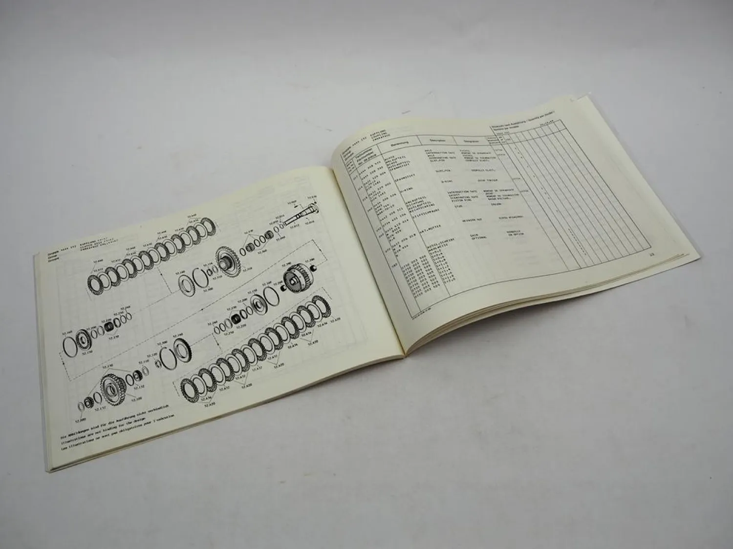 Original ZF 5 WG 201 Hydromedia Getriebe Ersatzteilliste Krupp Parts List 10/88