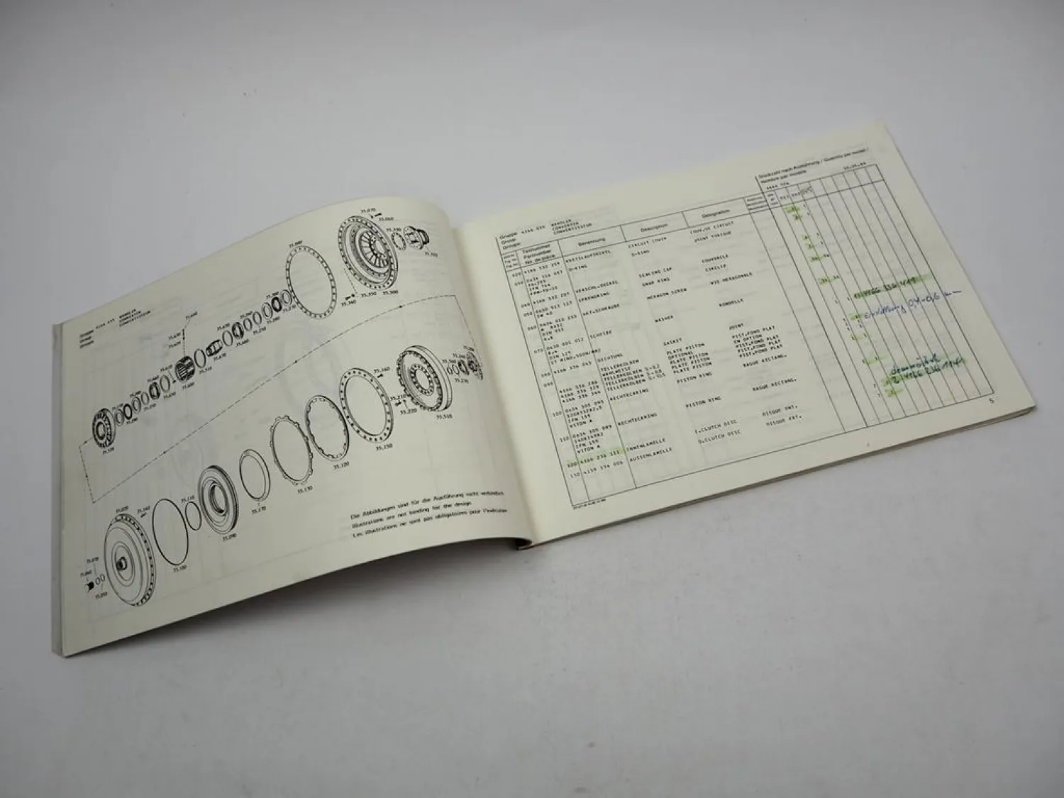Original ZF 6 WG-200 Hydromedia Getriebe Ersatzteilliste Liebherr Parts List 89