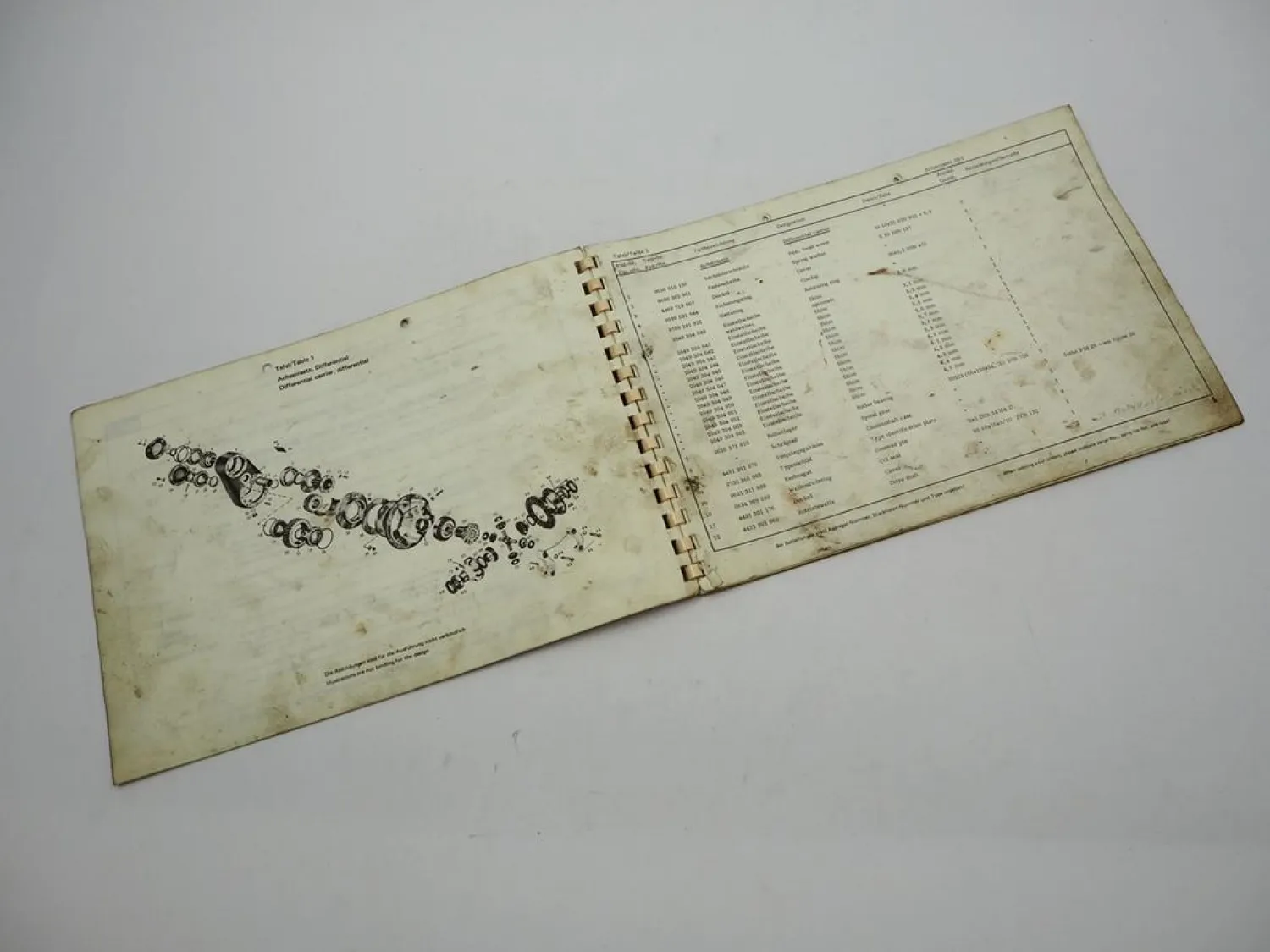 Original ZF Achseinsatz DST Ersatzteilliste Kässbohrer Spare Parts List 08/1976