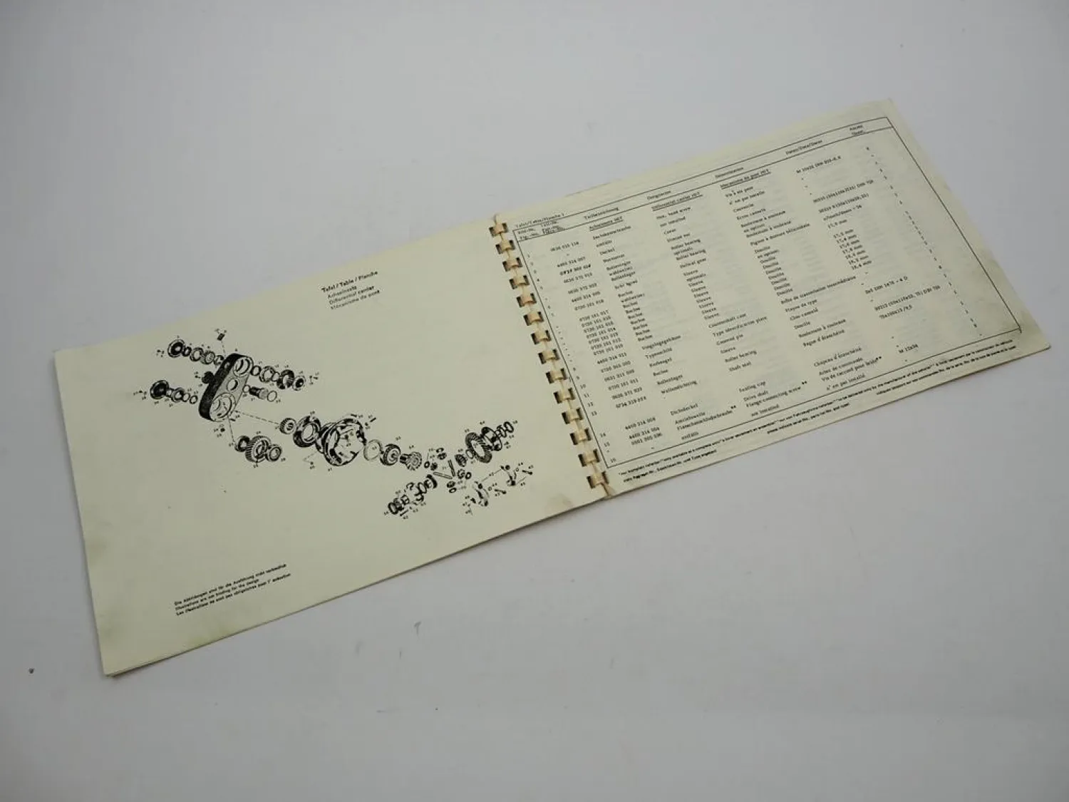 Original ZF Achseinsatz HST Ersatzteilliste Kässbohrer Spare Parts List 04/1985