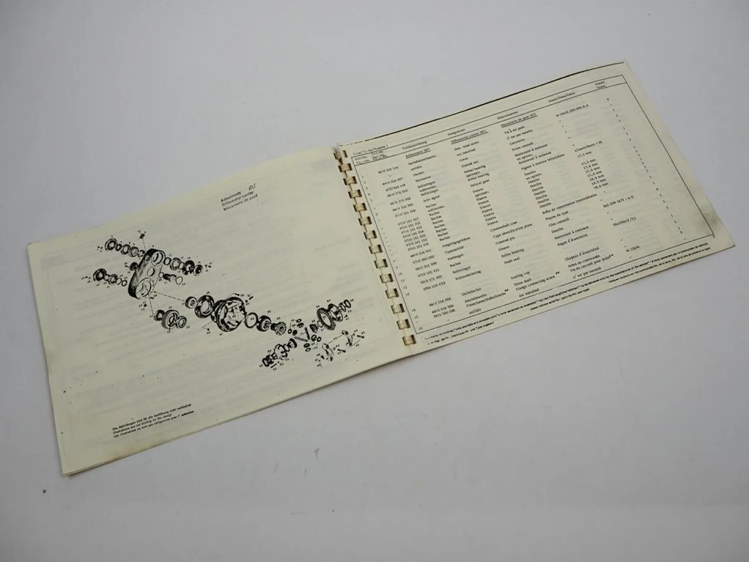 Original ZF Achseinsatz HST Ersatzteilliste Kässbohrer Spare Parts List 05/1983