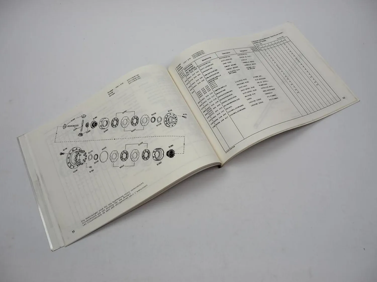 Original ZF AP-407 Planeten Achse Ersatzteilliste Hanomag Liebherr Parts List 86