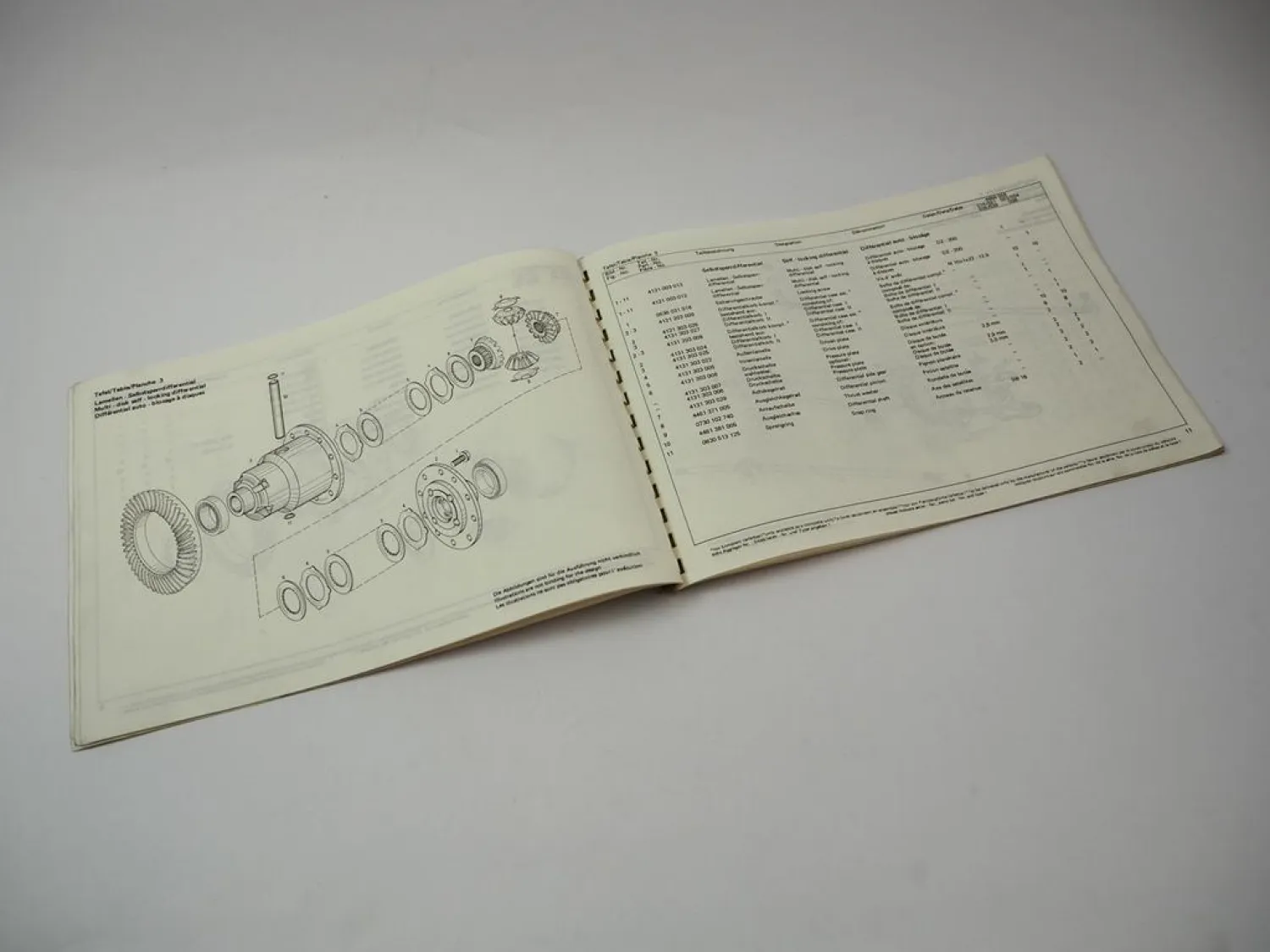 Orig ZF APL-1351/A2K Planetenlenkachse Ersatzteilliste IHC Deutz Eicher Schlüter