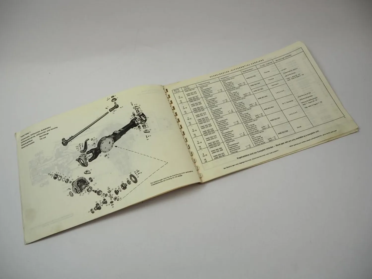 ZF APL-3052/BK Lenkachse Ersatzteilliste Fendt Massey Ferguson Hanomag IHC Hürlimann Thomas