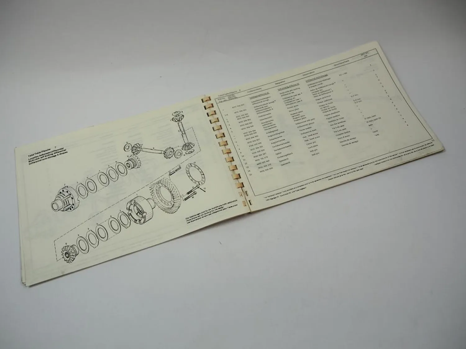 Original ZF APL-3054 Planetenlenkachse Ersatzteilliste Fendt Deutz IHC Parts List