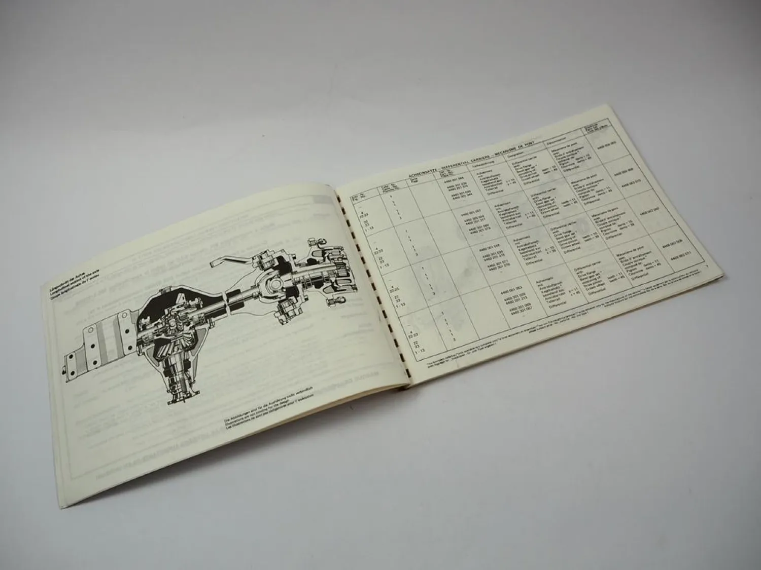 Original ZF APL-5051 C 5052 C CK Planetenlenkachse Ersatzteilliste Parts List