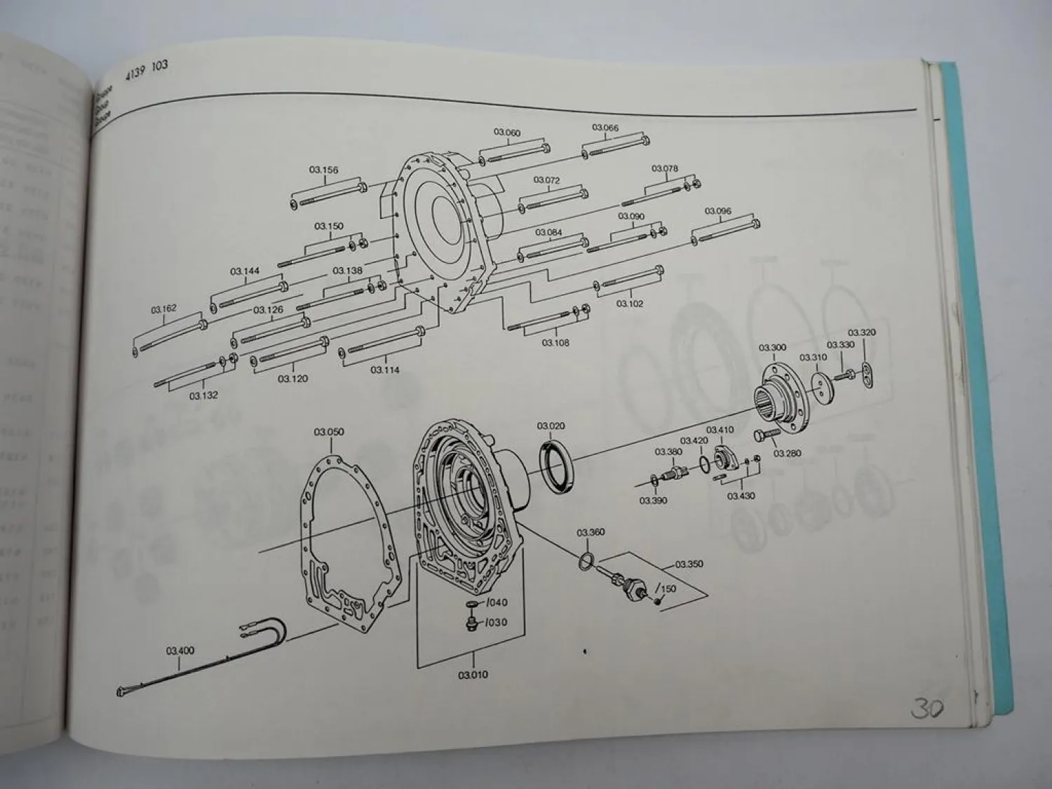 Original ZF Ecomat 5 HP 600 Getriebe Ersatzteilliste Krupp Parts List 11/1988