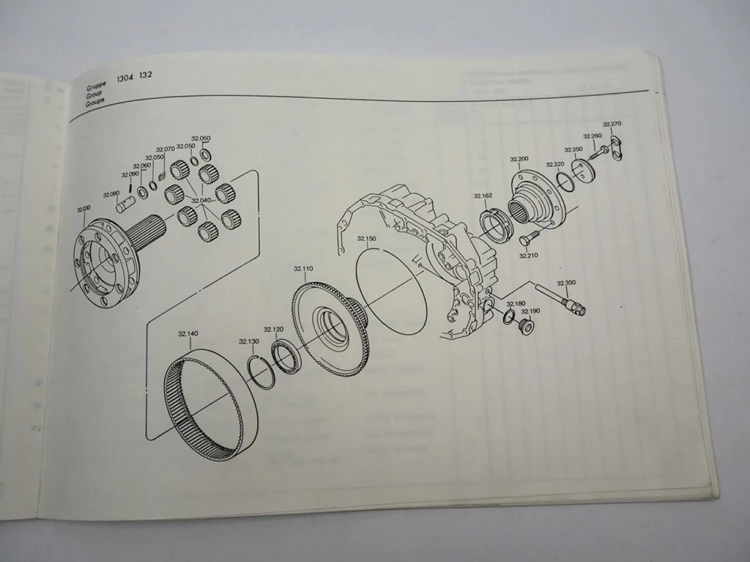 Original ZF Ecomid 6 S 150 C Getriebe Ersatzteilliste Auwärter Parts List 2/1988