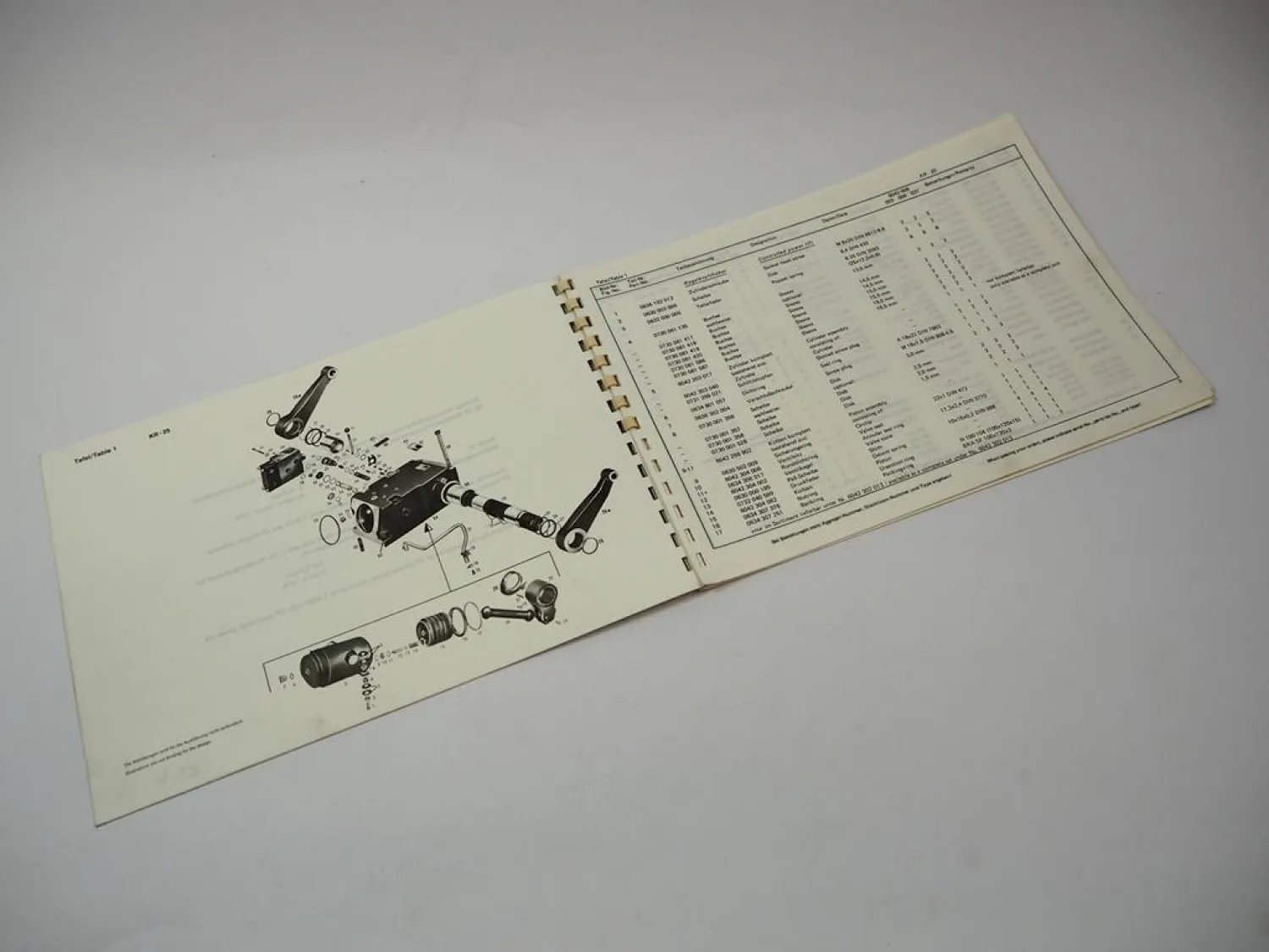 Original ZF KR-25 Regelkraftheber Ersatzteilliste Schlüter Eicher Parts List 1976