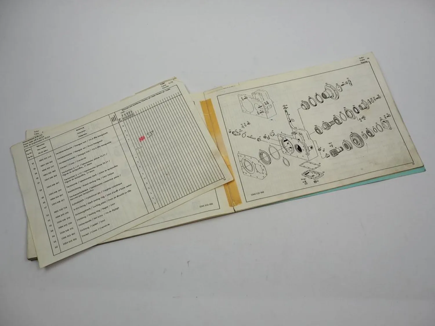 Original ZF S 6-65 Synchroma Getriebe Ersatzteilliste Magirus Parts List 04/1979