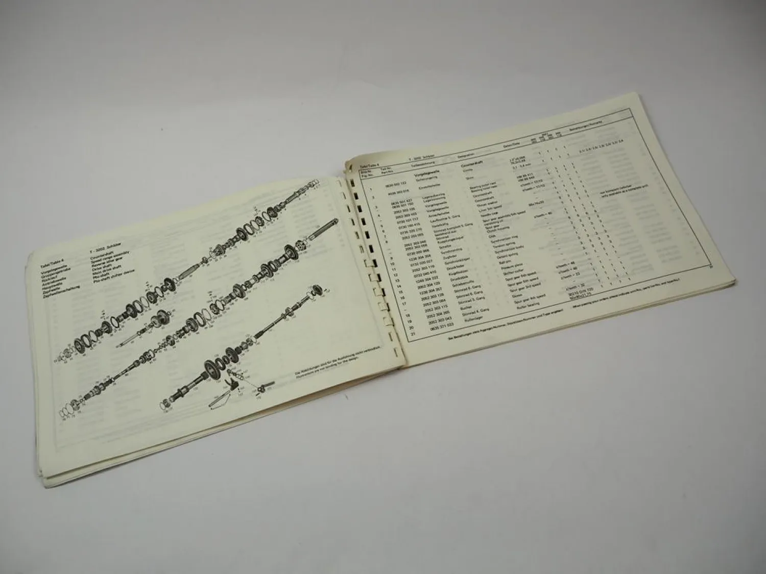 Original ZF T-3202 Schleppertriebwerk Ersatzteilliste Parts List Schlüter 1975