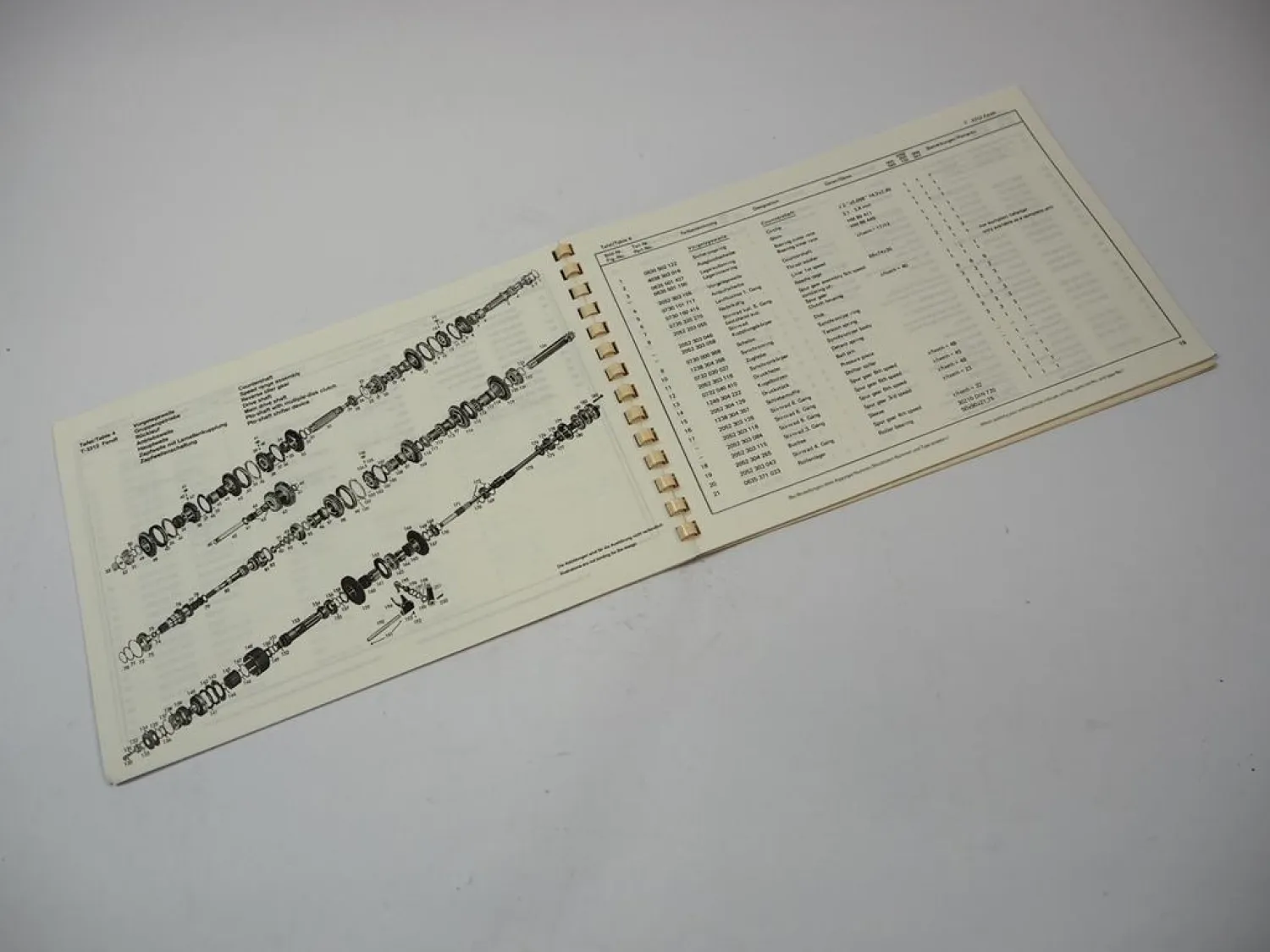 Original ZF T-3312 Schleppertriebwerk Ersatzteilliste Spare Parts List Fendt 75